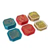 Caja redonda para pulseras con patrón, con tapa y base, caja para jade antiguo y joyería, caja de almacenamiento para accesorios, caja expositora para pulseras, joyero