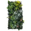Planta Verde Simulada Cabezal de Puerta Decoración Interior Fondo Césped de Plástico Flores Falsas