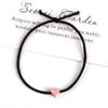 Internet Celebridade Menina Amor Cor Cabeça Pequena Corda Bonito Cabelo Anel Personalidade Simples Casal Pulseira All-match Capa de Couro