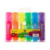 Resaltador Comercio Exterior Clásico Pluma de Marcado Caliente 6 Colores Punta Oblicua Pluma para Marcar a Color Punta Gruesa Fluorescente Oficina Pluma para Etiquetas