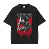 [Transfronteiriço 230g] Camiseta Griffith Não. Streetwear Retro Lavado Anime Kenpuu Den