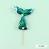Adornos de vinilo para muñecas de sirena de ensueño, hermosos adornos de sirena de pie para decoración de pasteles de cumpleaños, accesorios