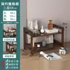 Estante de exhibición para curiosidades estante de escritorio para juego de té estante para té gabinete de los tres tesoros madera maciza estilo chino minimalista estante de exhibición para tetera de arcilla púrpura almacenamiento