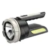 Lanterna Holofote de Busca Portátil de Longo Alcance com Flash, Novo Modelo Transfronteiriço, Recarregável por USB, Iluminação de Emergência, Lâmpada Portátil, Atacado