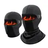 Touca de inverno quente transfronteiriça com aquecedor de pescoço forrado de fleece, máscara de ciclismo à prova de frio, protetor facial de esqui, máscara à prova de vento para homens e mulheres