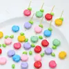 Imitação Checa 12mm Acrílico Pequena Maçã Contas Soltas DIY Pulseira de Contas Colar Brincos Acessórios de Joia Material