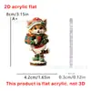 Decoraciones Navideñas, Regalos para Niños, Decoraciones Navideñas, Gato y Perro Taza 2D Planos de Acrílico Colgantes