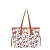 Bolsa de ombro versátil e estilosa, novo modelo 2026, bolsa tote estampada de grande capacidade, bolsa de mão casual transfronteiriça, bolsa tote de ombro