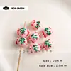 Serie Navideña de Cuentas Pintadas a Mano, Joyería Hecha a Mano para DIY, Accesorios de Cuentas Sueltas, Dijes para Bolsos, Cadenas para Teléfono Móvil, Accesorios para Joyería, Materiales