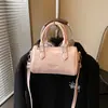 Bolsa de mão Boston de alta qualidade, estilo bolsa almofada, feminina, nova 2026, elegante, moderna, versátil para o dia a dia, de ombro único, transversal
