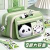 Estuche de Panda de Gran Capacidad Ins Estuche de Alto Valor Suministros Esenciales para el Inicio de Escuela Estuche para Niñas Papelería para Niños