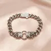Pulsera de hip-hop transfronteriza dulce y genial de plata de ley 925, estilo ins, popular en Europa y América, joyería de diseño nicho, regalo al por mayor