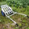 Carretilla Agrícola Manual Importada de Alemania con Frenos, Carro de Doble Rueda, Carro Tigre, Carrito Pequeño para Transportar Cemento, Arena y Grava