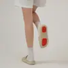 Pantuflas antideslizantes verano pequeñas suaves pastel casa frescas pantuflas mujer silenciosas antideslizantes suela suave pantuflas de pareja hombres