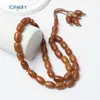 Pulsera Árabe con 33 Cuentas, 10*15 mm, Cuentas Ensartadas a Mano del Medio Oriente, Arabia Saudita, Cuentas para Oración Diaria, Venta al por Mayor de Fábrica