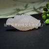 Pingente de Buda de Jade Afegão Rosa Gelo Natural, Pingente de Jade Liso, Colar de Jade, Acessório de Pingente de Jade