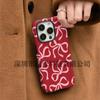 Estojo de Película Dupla Camada Coreano com Laço Rosa Adequado para iPhone 17 Pro Max Capa Protetora para Celular Apple 16