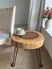 Mesa de Centro Plegable de Madera Maciza, Mesa Pequeña Simple para Balcón Exterior, Mesa Baja Tatami para Sala de Estar, Mesa de Centro para Balcón