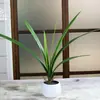 Simulação de folhas sobre cola sensação folha de cymbidium arranjo de flores folha de vaso material de folha planta de simulação flor de seda