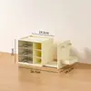 Organizador de livros de mesa estilo gaveta expansível, porta-canetas de escritório, prateleira de armazenamento de material de escritório atacado