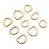 Hebilla de Anillo Metálico en Forma de D Chapada en Oro para Bolsos, Anillos para Correas de Mascotas, Accesorios de Ropa, Ferretería y Piezas de Equipaje