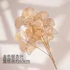 Galho de árvore de caqui flor artificial ornamento decoração de sala de estar display arranjo de flores para casa buquê flores secas caqui caqui