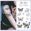 Adesivo de tatuagem de borboleta à base de ervas à prova d'água Braço de pulso de verão de longa duração para mulheres Adesivo de sentido de alta qualidade Sexy Back Tattoo