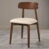 Respaldo de Silla de Madera Maciza Silla Silla de Comedor Doméstica Simple Moderna Estilo Nórdico Crema Restaurante Mesa de Comedor Silla Taburete Silla Reishi
