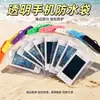 Natação na Praia Tela Sensível ao Toque Caixa de Mergulho Adequada para Apple 6,5 polegadas Pvc Transparente À Prova D'água Luminoso Fluorescente Saco À Prova D'água para Celular