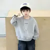 Sudadera infantil para niños, estilo primavera y otoño, jersey básico de cuello redondo para niños pequeños, nuevo modelo 2026, top elegante estilo coreano para bebés