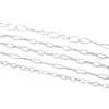 Corrente Semi-Acabada Oval de Aço Inoxidável Simples e Estilosa para Fronteira Corrente Dourada Acessórios de Joias para Colar e Pulseira DIY