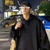 Suéter com capuz de cor para casal masculino solto moderno versátil estilo namorado outono moderno ins primavera e outono estilo Hong Kong casaco