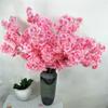 Suministro de fábrica simulación flor de cerezo flor de cerezo grande simulación planta arreglo floral proceso decoración del hogar flor de seda árbol de los deseos