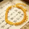 Nuevo Pulsera de Monedas de los Cinco Emperadores Chapada en Oro de Alta Calidad Estilo Chino para Mujeres, Imitación de Oro Vintage, Color Duradero, Chapada en Cobre, Joyería de Yiwu