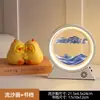 Adorno Creativo de Reloj de Arena con Pintura de Arena Movediza para Sala de Estar, Mueble de TV, Aparador de Vinos, Decoración del Hogar de Lujo Ligero, Regalo para Escritorio de Oficina