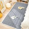 Cobertor de Cabeceira de Veludo Estilo Creme Selecionado Cuidadosamente, Tapete Grosso de Pelúcia para Inverno, Cobertor Antiderrapante para Quarto, Tapete de Chão Tatami
