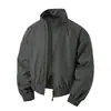 Otoño/Invierno 2026 Nueva Chaqueta Bomber Americana de Calle con Cuello Alto para Hombre Tallas Grandes Moda Chaqueta Corta Casual para Hombre