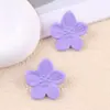 Brincos Minimalistas de Verão Moda de Nicho Flor de Acrílico Fosco Tarraxas Criativas para Mulheres