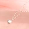 Colar Gloss Love Pêssego Coração Nicho Corrente Lábio Onda de Água Corrente Clavícula Corrente Feminina Ins Estilo Frio Leve Luxo Simples