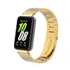 Adecuado para Correa de Reloj Samsung Fit3, Pulsera Galaxy Fit3, Correa de Reloj de Acero Inoxidable Macizo con Eslabones de Bambú de una Sola Perla