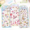 En Stock Entrega Instantánea Sanrio Licencia Oficial Pegatinas de Cristal 3D para Niñas Pegatinas de Decoración DIY
