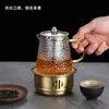 Hervidor de Agua de Acero Inoxidable Estufa Creativa para Preparar Té Base de Tetera Calentador de Té Calefacción con Velas Estufa Calentadora para Té de Frutas y Flores