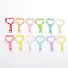Hebilla Colorida de Aleación en Forma de Corazón con Colgante de Hebilla de Figura de Ocho, Accesorios Hechos a Mano para DIY, Llavero, Accesorios para Bolsos, Adornos Colgantes