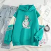 Suéter de punto de alta gama con combinación de colores nueva para primavera y otoño 2024, lindo gato, canalla, guapo, popular en la red, suéter de manga larga