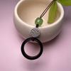 Cordón para teléfono móvil de sándalo verde y palisandro, llavero creativo, hebilla de anillo, carcasa para teléfono móvil, adornos antiguos, regalo para hombres y mujeres, pareja