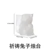 Zongbo Suporte de Vela Coelho de Oração de Silicone Molde de Silicone Base de Vela de Gesso Aromaterapia DIY Molde de Resina