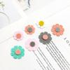 Accesorios de joyería hechos a mano DIY viento pequeño fresco y elegante resina tamaño flor aretes aretes material accesorios al por mayor
