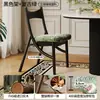 Silla de Comedor de Madera Maciza Estilo Francés de Mediados de Siglo Orejas de Gato Silla de Escritorio para Oficina Diseño para el Hogar Escritorio Tocador Retro Taburete
