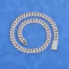 Collar de Cadena Cubana de Burbujas de Plata de Ley S925 de 12 mm con Moissanita, Hip-Hop Europeo y Americano Transfronterizo, Joyería de Lujo Ligero de Nicho, Personalización