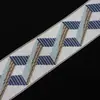 9cm Renda Jacquard Estilo Chinês Novo DIY Almofada de Sofá Cortina Acessórios de Vestuário Fita Jacquard Estilo Nacional